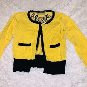 Voodoo vixen embroidered rockabilly cardigan sweater